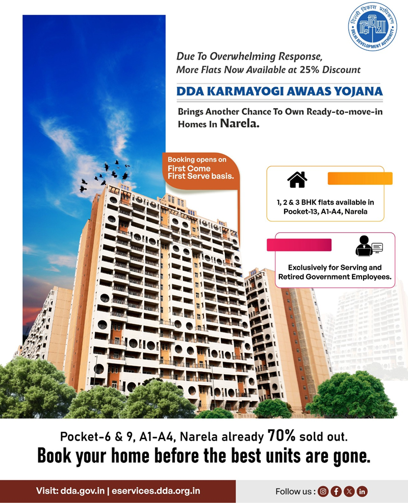 Delhi Development Authority Homes at discount